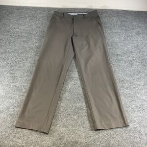 FootJoy Performance Golf Pants Mens 32x32 Brown Stretch Flat Front Casual Golf